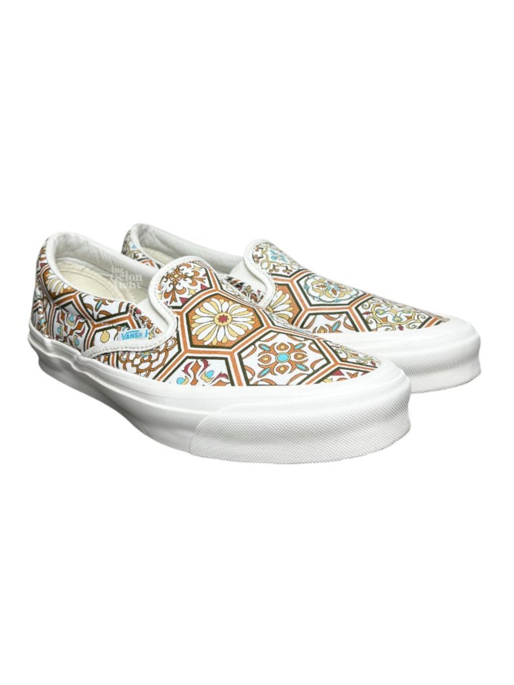 Size 10 Kith x Vans Classic Slip-On Brown Moroccan Pattern VN0A45JK2CN Pre-Owned